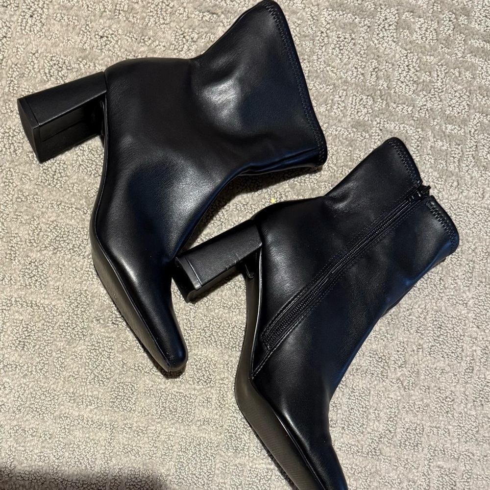 Steve Madden Black Ankle Booties
